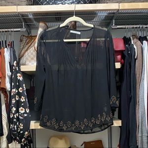 Sheer and beaded Top